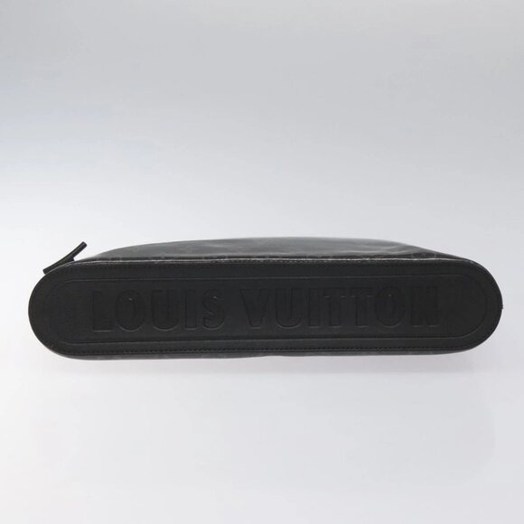 LOUIS VUITTON Eclipse Glaze Pochette Cosmos Clutch Bag M63373 LV Auth EC777 - Picture 7 of 16